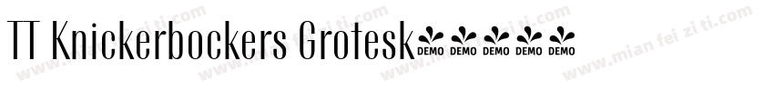 TT Knickerbockers Grotesk字体转换